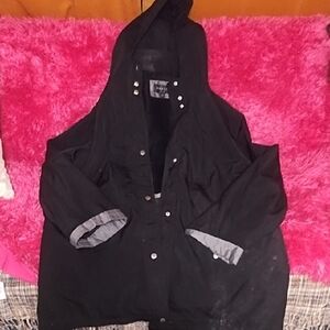 Braetan Black Hooded Utility Jacket